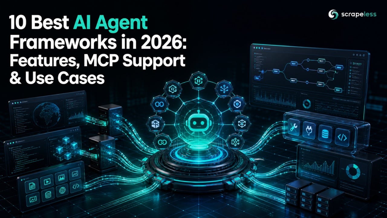 AI agent framework orchestration hub comparing MCP tools, state, deployment, and observability