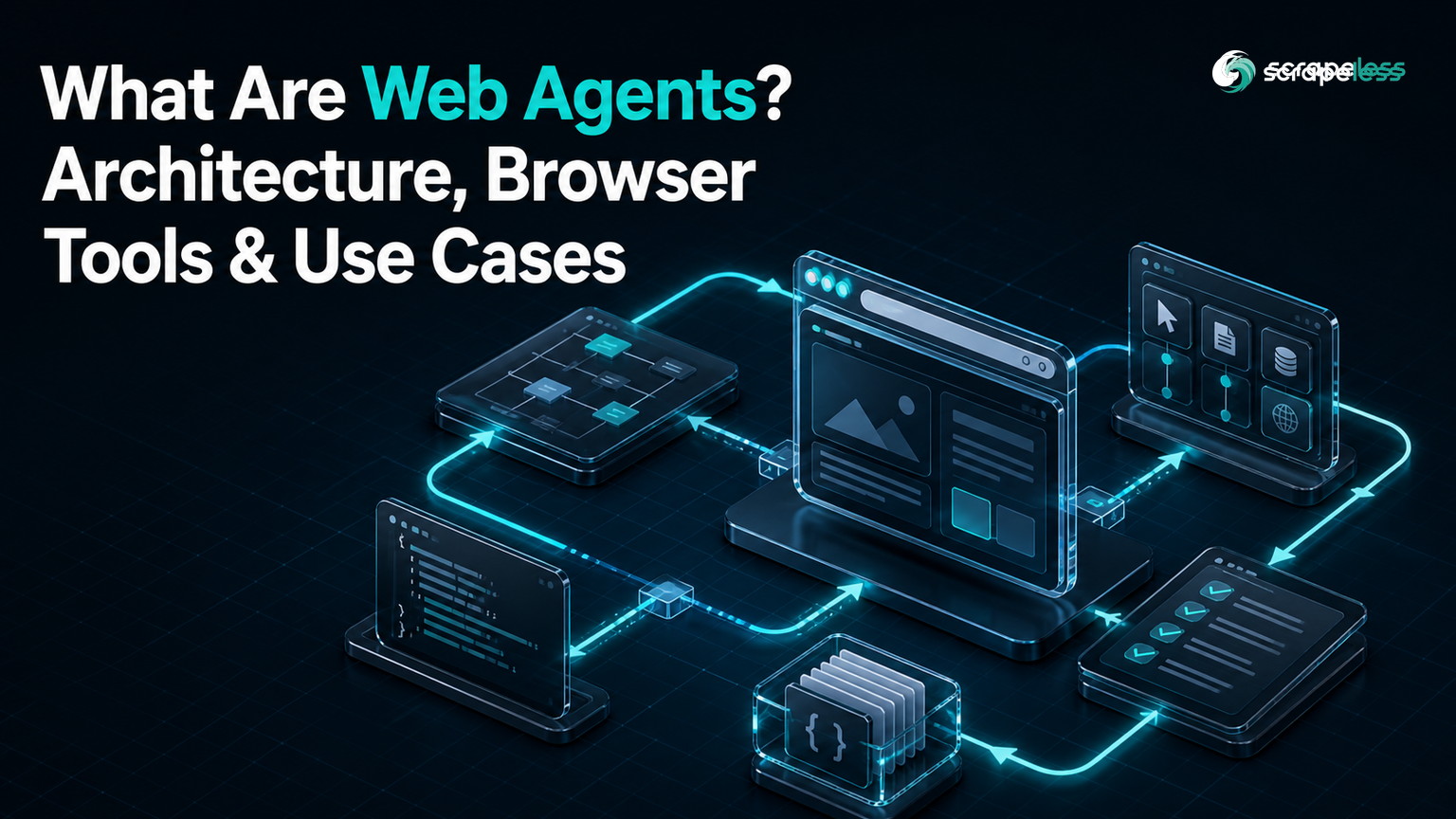 Web agents architecture with browser tools and public-web use cases