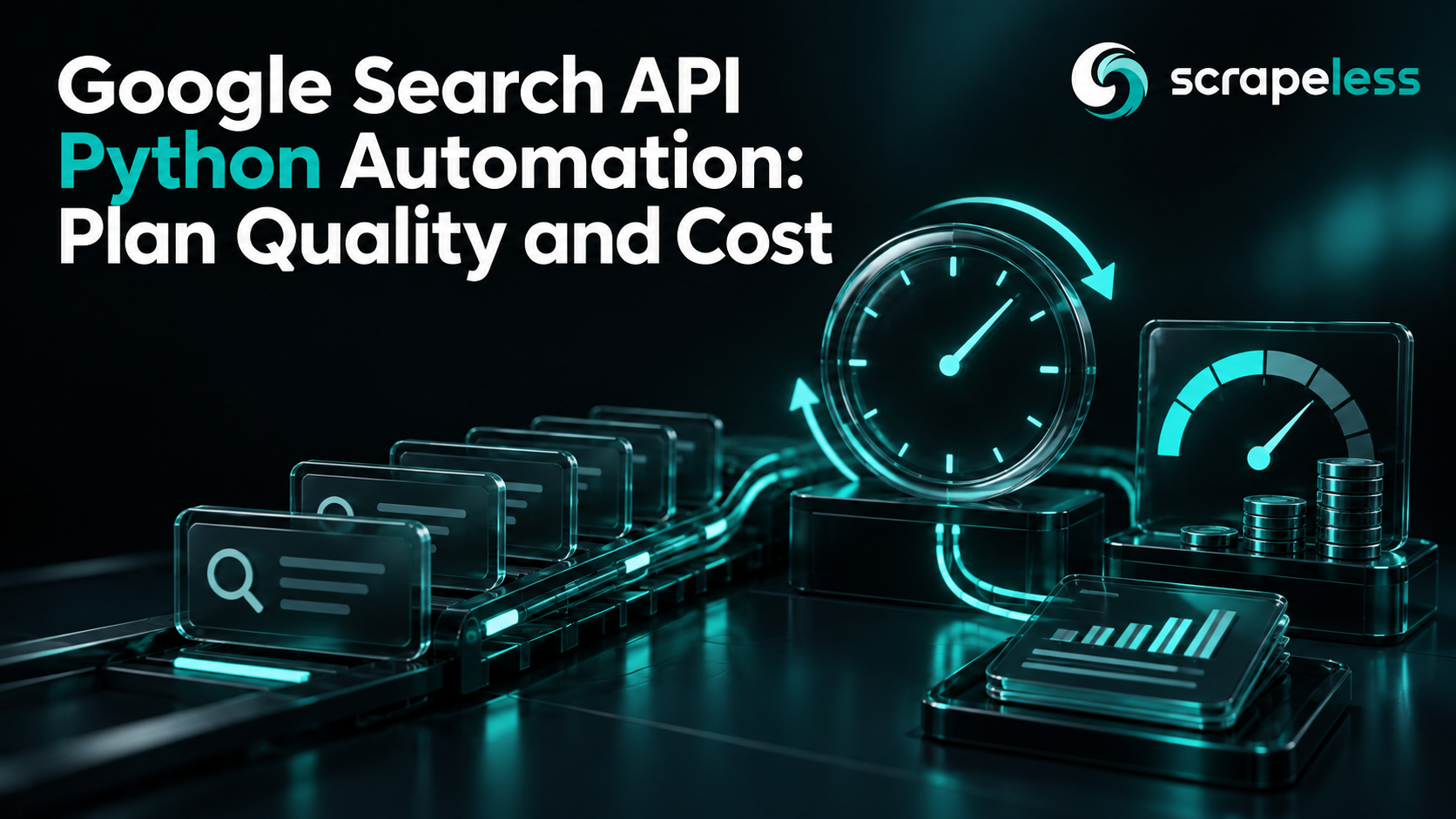Google Search API Python Automation: Plan Quality and Cost illustrated with structured search data