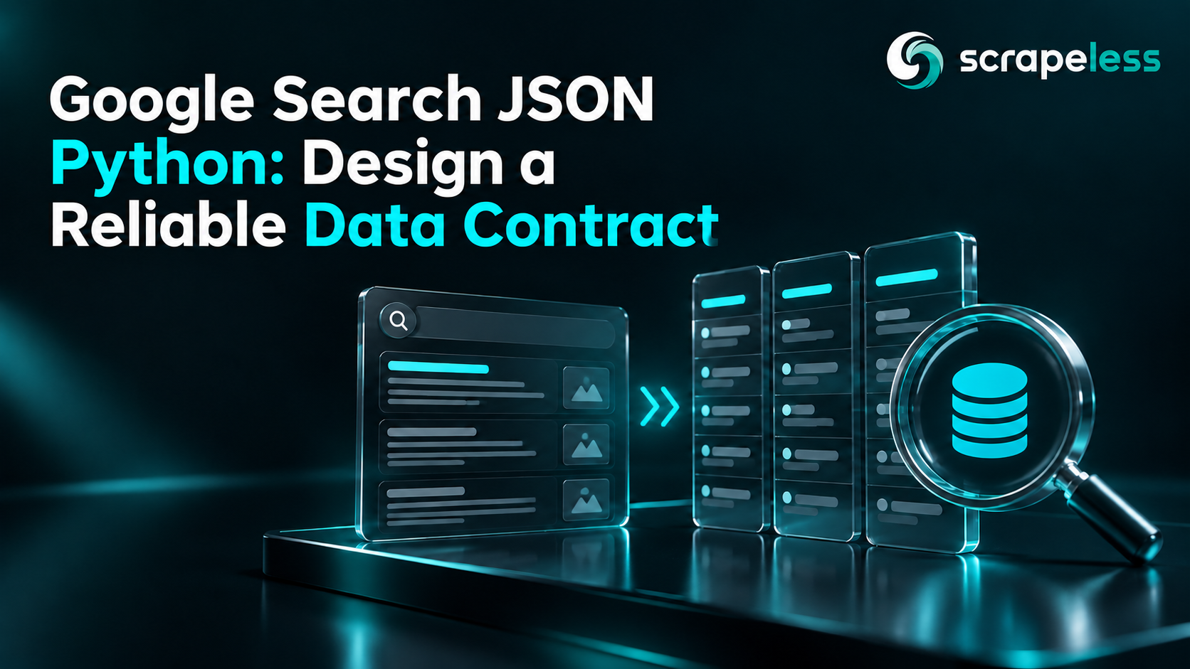 Google Search JSON Python: Design a Reliable Data Contract illustrated with structured search data