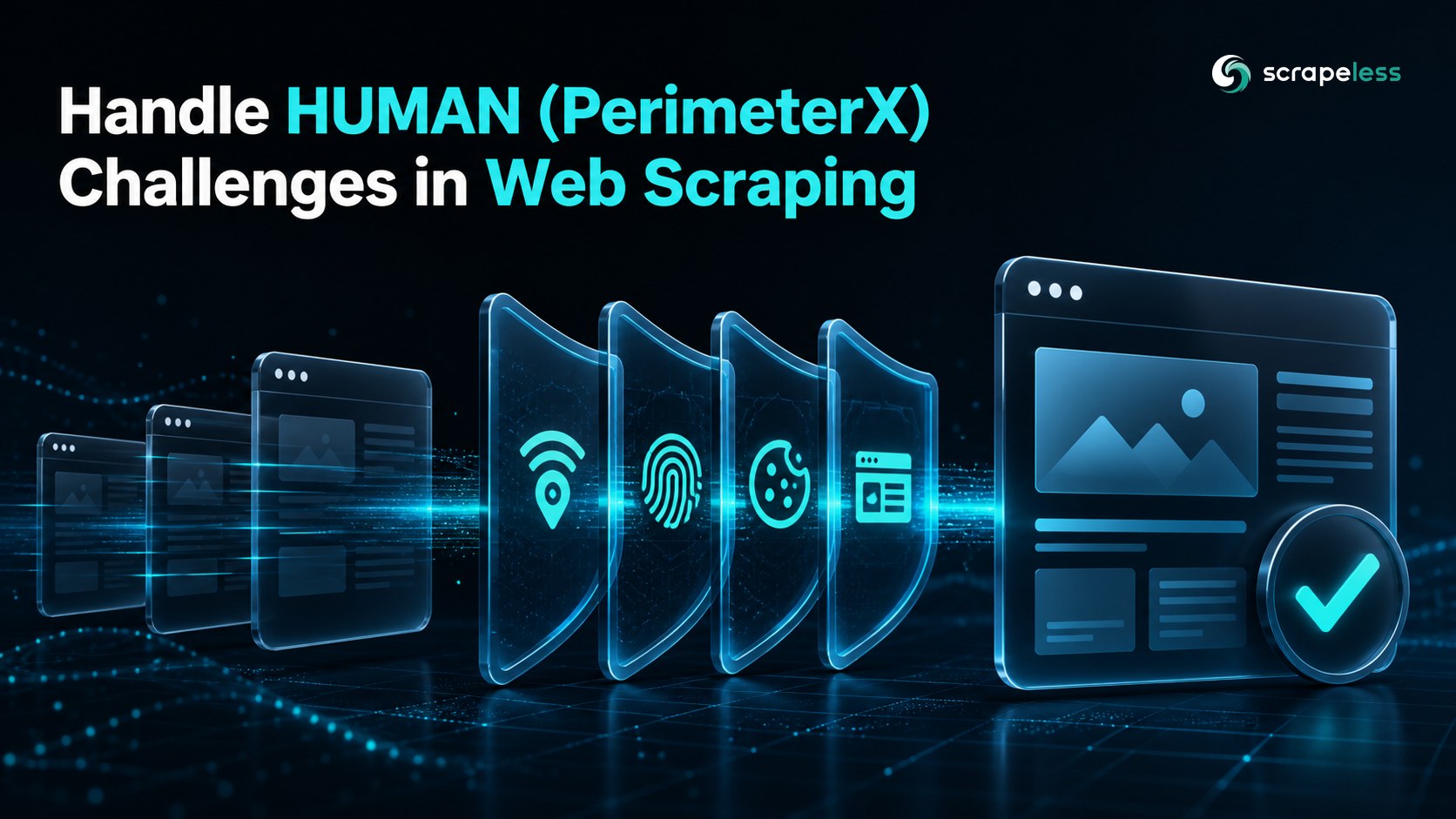 Validated cloud browser session handling a HUMAN PerimeterX-protected public page