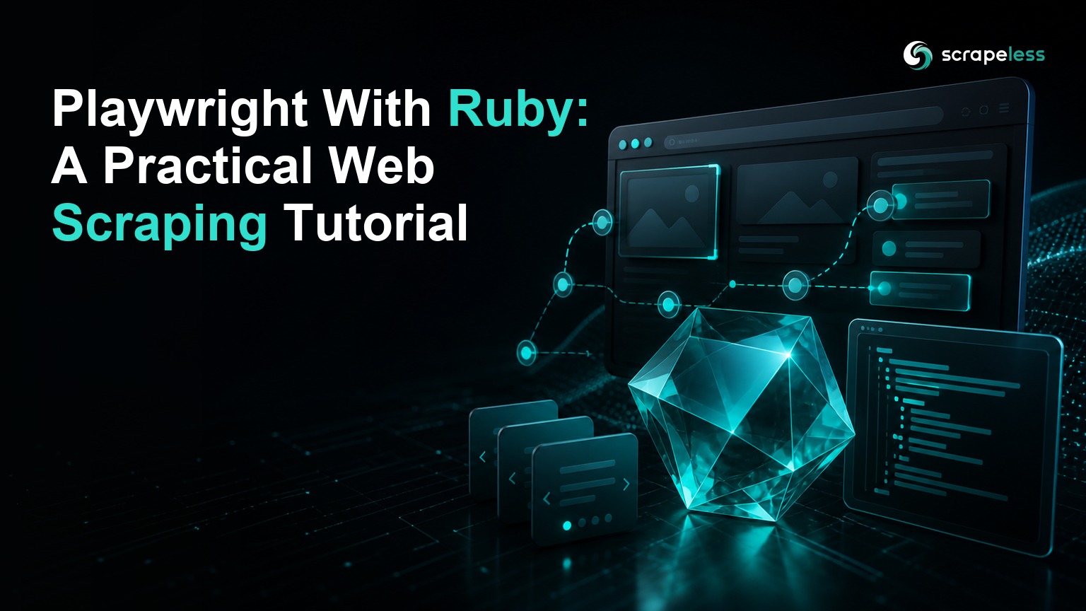 Fluxo de trabalho de programação em Ruby usando Playwright para extrair dados estruturados da página