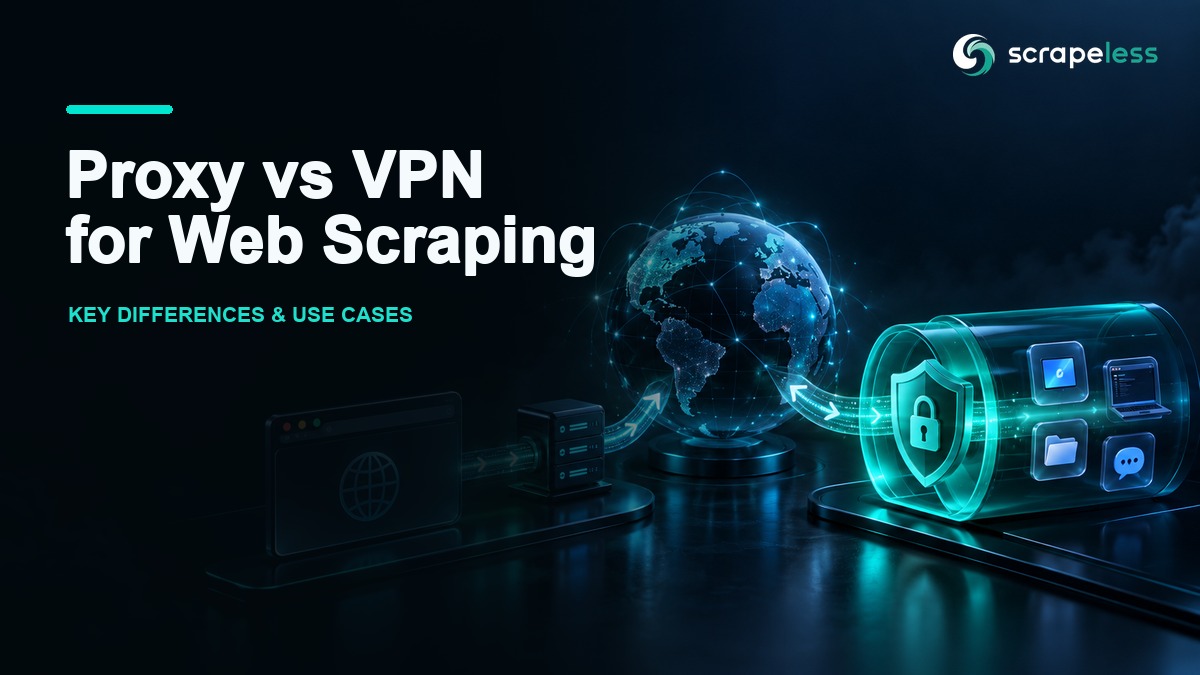 Proxy versus VPN rutas para raspado web