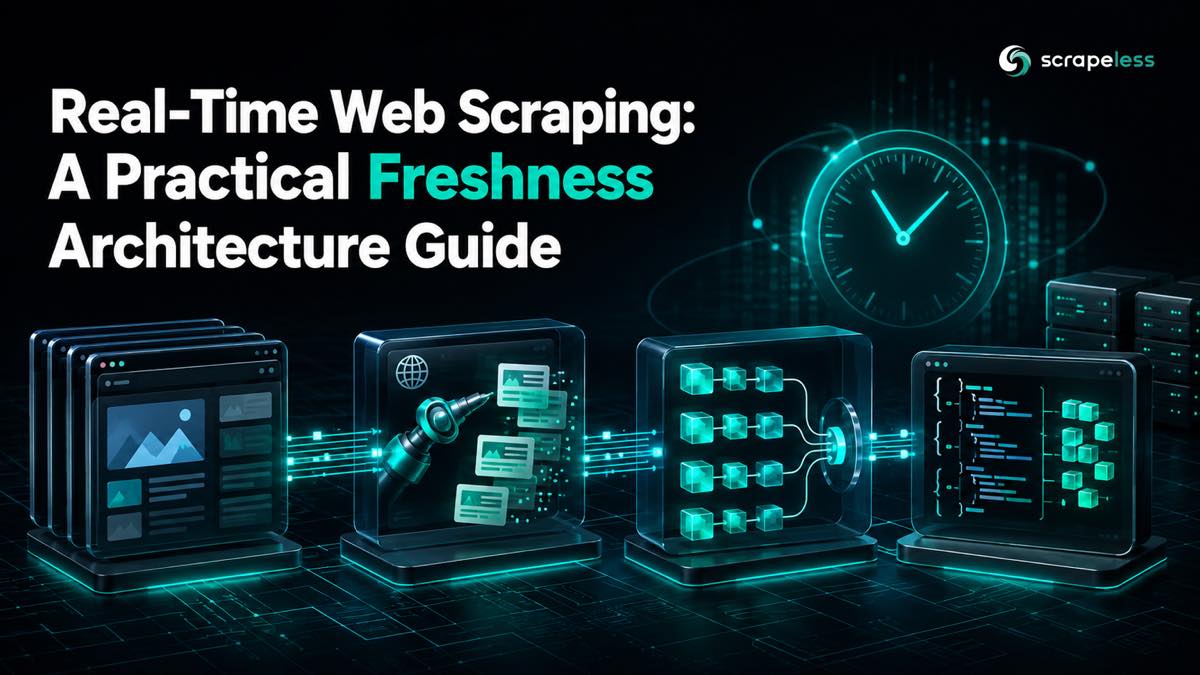 Kiến trúc tươi mới của web scraping thời gian thực với phiên trình duyệt, hàng đợi sự kiện, đồng hồ và đầu ra có cấu trúc
