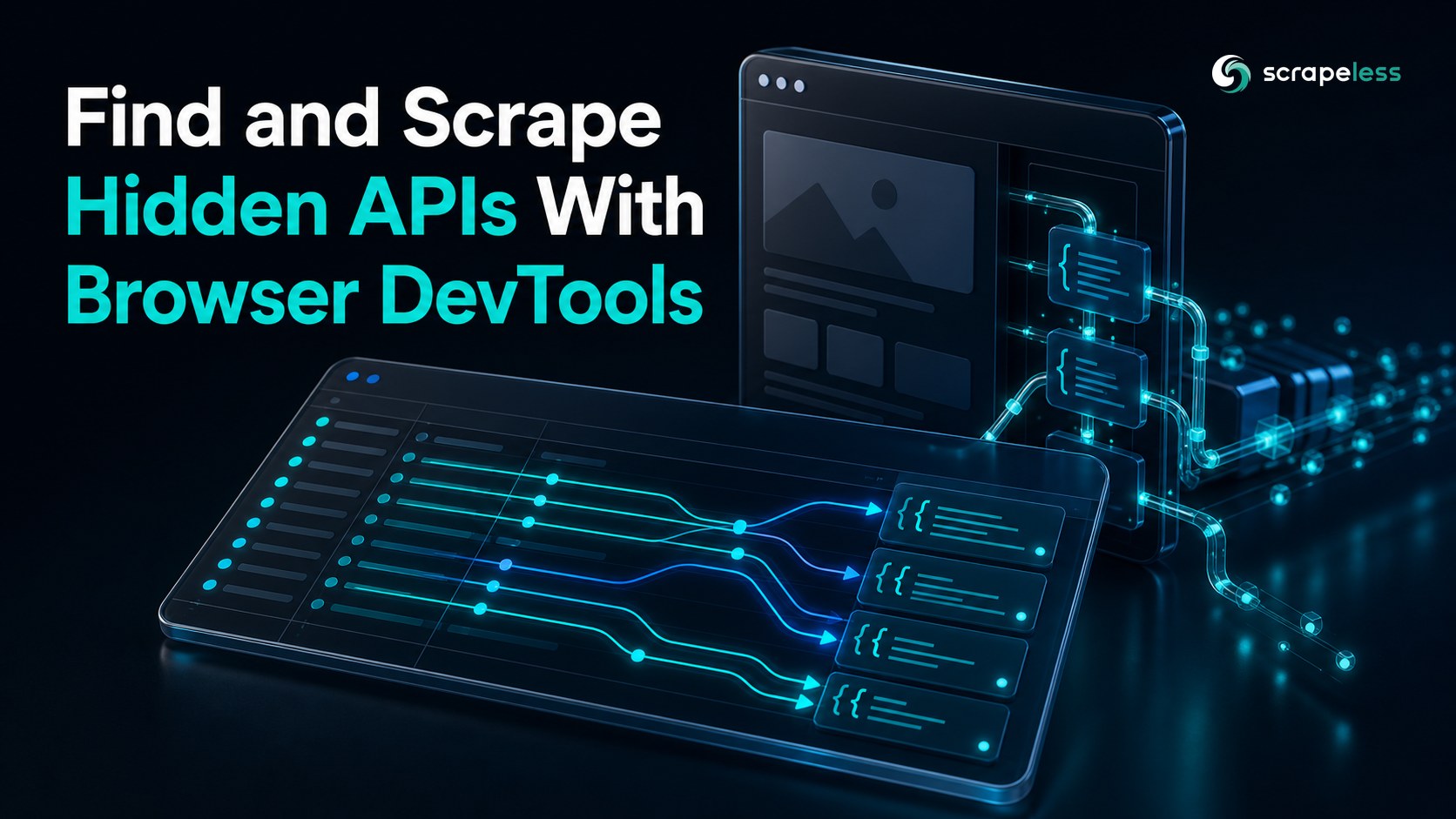 Browser DevTools Network panel revealing a hidden API data flow