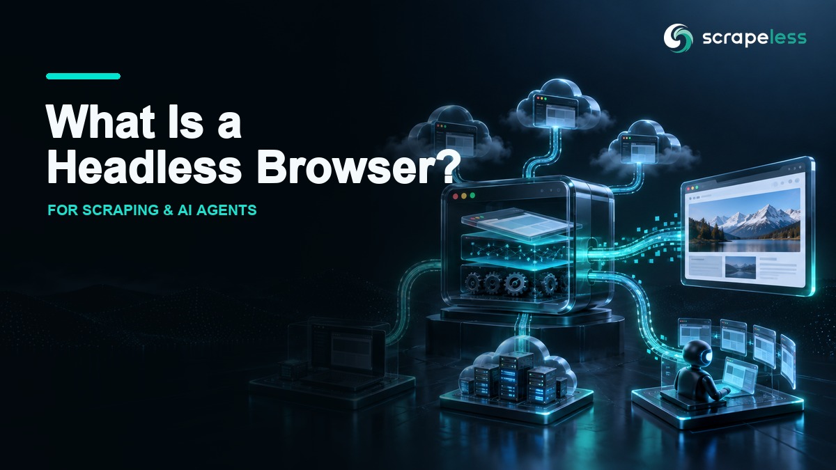 Arquitectura de navegador sin cabeza para scraping y agentes de IA