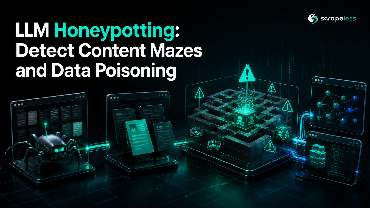 LLM Honeypotting Detectar Laberintos de Contenido y Envenenamiento de Datos